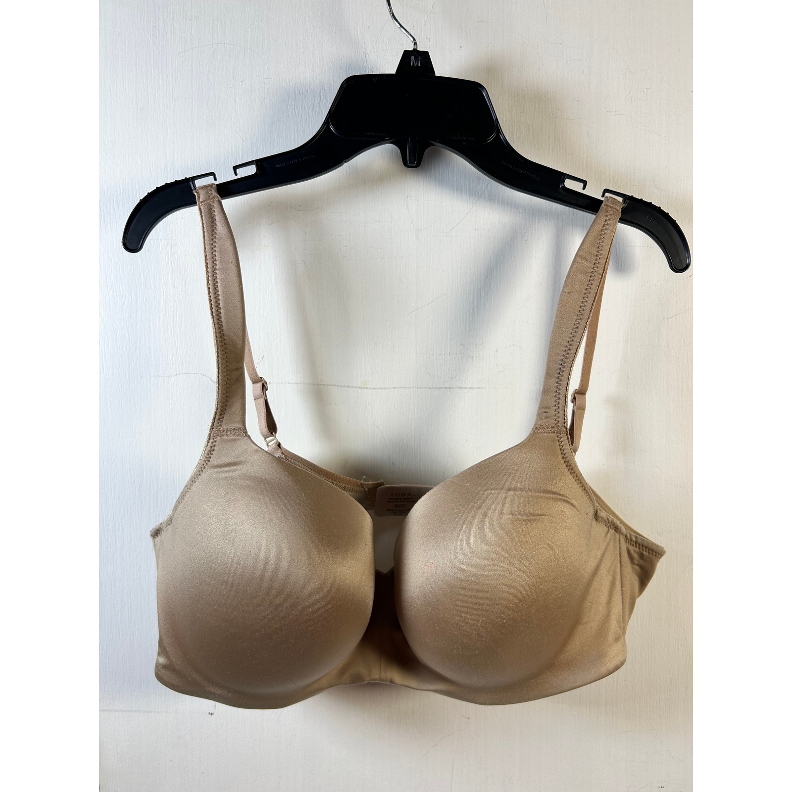 Soma Stunning Support Smooth Balconette Bra Womens 36c Tan Good Underwire 052103